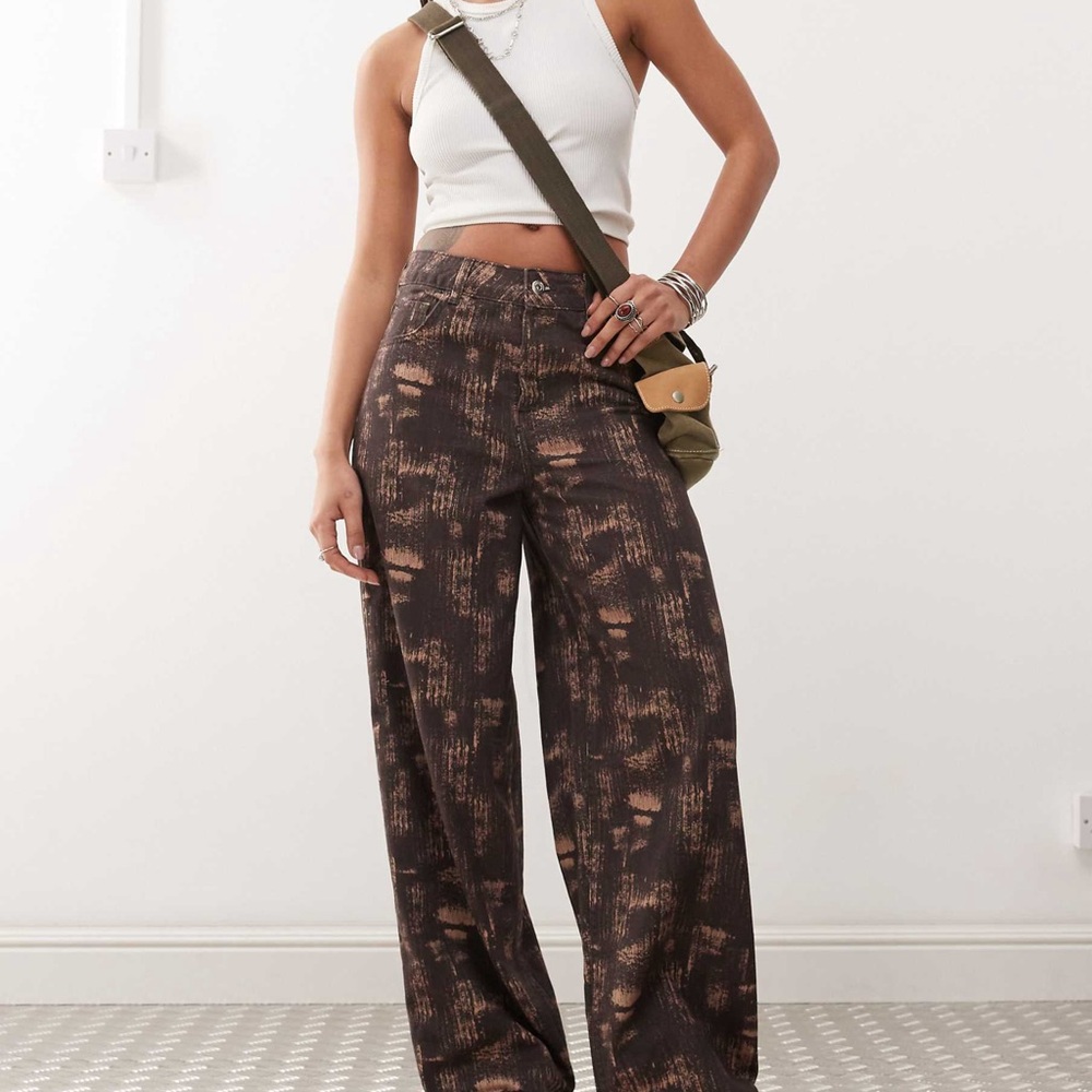 ASOS Collusion XL Balloon Jean in brushed Print